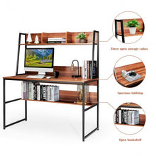 Load image into Gallery viewer, 47&quot; Computer Desk Writing Study Table Workstation-Coffee
