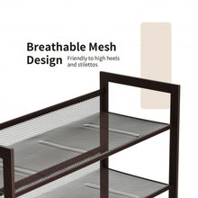 Load image into Gallery viewer, Adjustable to Flat or Slant Shoe Organizer Stand-3-Tier
