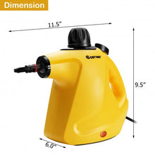Load image into Gallery viewer, 1050W Multi-purpose Handheld Pressurized Steam Cleaner-Yellow
