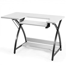 Load image into Gallery viewer, Sewing Craft Table Computer Desk with Adjustable Platform
