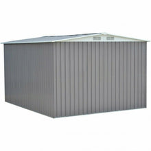 Load image into Gallery viewer, Galvanized Steel Garden Storage Shed Tool House-Gray
