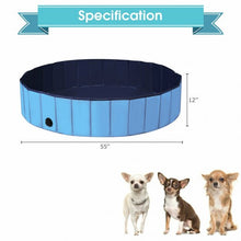 Load image into Gallery viewer, 55&quot; Foldable Dog Pet Pool-Blue
