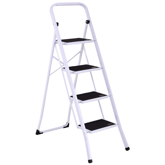 4 Steps Folding Heavy Duty Steel Anti-slip Ladder