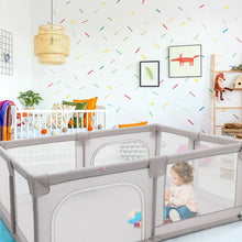 Load image into Gallery viewer, Baby Playpen Extra Large Kids Activity Center Safety Play-Gray
