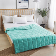 Load image into Gallery viewer, 15 lbs 60" x 80" Heavy Weighted Blanket Natural Bamboo Fabric Soft Breathable
