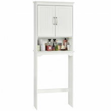 Load image into Gallery viewer, Over Toilet Space Saver Bathroom Organizer with Storage Cabinet
