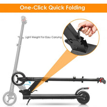 Load image into Gallery viewer, 250W Portable Folding Electric Kick Scooter Brushless Motor 6&quot; Tire
