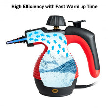 Load image into Gallery viewer, 1050 W Multifunction Portable Steamer Household Steam Cleaner w/Attachments-Red
