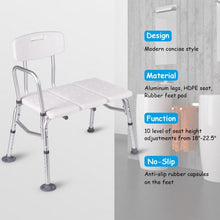Load image into Gallery viewer, Medical Adjustable Shower Chair Bath Seat
