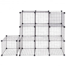 Load image into Gallery viewer, DIY 12 Cube Grid Wire Cube Shelves
