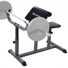 Load image into Gallery viewer, Adjustable Commercial Preacher Arm Curl Weight Bench
