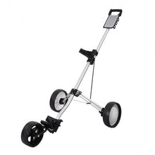 Load image into Gallery viewer, Foldable 3 Wheel Push Pull Golf Cart Trolley
