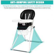Load image into Gallery viewer, Space Saving Fold Baby High Chair-Black
