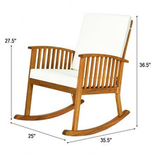 Load image into Gallery viewer, Outdoor Acacia Garden Wood Rocking Chair
