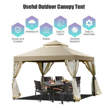 Load image into Gallery viewer, Outdoor 2-Tier 10&#39; x 10&#39; Screw-free Structure Shelter Gazebo Canopy
