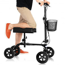 Load image into Gallery viewer, Steerable Foldable Turning Brake Knee Walker Scooter
