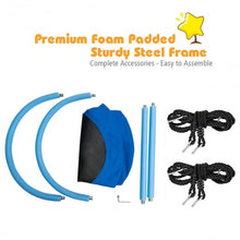 Load image into Gallery viewer, 60&quot; Saucer Surf Outdoor Adjustable Swing Set-Blue+Black
