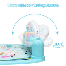 Load image into Gallery viewer, 3 in 1 Fitness Music and Lights Baby Gym Play Mat-Blue
