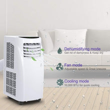 Load image into Gallery viewer, 8 000 BTU Portable Air Conditioner &amp; Dehumidifier
