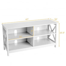 Load image into Gallery viewer, Wooden TV Stand Entertainment Media Center -White
