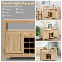 Load image into Gallery viewer, Buffet Server Sideboard Wine Cabinet Console-Natural
