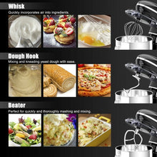 Load image into Gallery viewer, 6.3 Qt 6 Speed 660W  Tilt-Head Food Stand Mixer-Black
