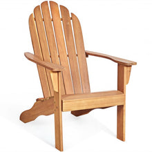 Load image into Gallery viewer, Outdoor Solid Wood Durable Patio Adirondack Chair-Natural

