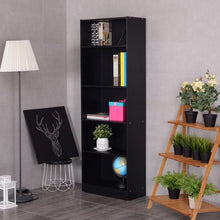 Load image into Gallery viewer, Modern 5-Tier Storage Media Shelf Cabinet Bookcase
