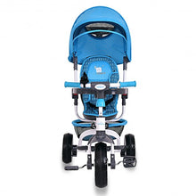 Load image into Gallery viewer, 4-in-1 Detachable Baby Stroller Tricycle with Round Canopy -Blue
