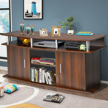 Load image into Gallery viewer, 63&quot; TV Entertainment Console Center with 2 Cabinets-Walnut
