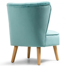 Load image into Gallery viewer, Armless Accent Chair Modern Velvet Leisure Chair-Green

