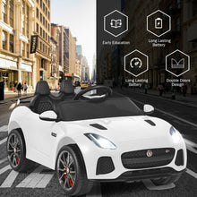 Load image into Gallery viewer, 12V Jaguar F-Type SVR Licensed Kids Ride On Car-White
