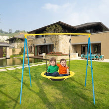 Load image into Gallery viewer, Swing Set w/40"� Saucer Tree Swing &amp; Heavy Duty A-Frame Metal Swing Stand Combo
