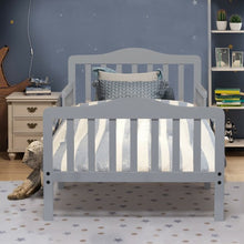 Load image into Gallery viewer, Classic Kids Wood Bed with Guardrails-Gray
