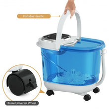 Load image into Gallery viewer, Portable Foot Spa Bath Motorized Massager with Shower-Blue and Withe
