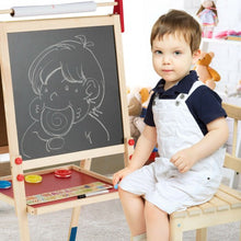 Load image into Gallery viewer, All-in-One Wooden Height Adjustable Kid&#39;s Art Easel
