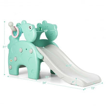 Load image into Gallery viewer, 3in1 Toddler Climber Slide Set w/Toss Toy &amp; Basketball Hoop Indoor &amp;Outdoor-Gray
