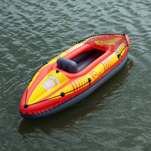 Load image into Gallery viewer, Goplus 1-Person Inflatable Canoe Boat Kayak Set with Oar and Hand Pump
