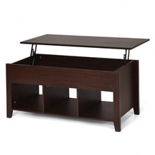 Load image into Gallery viewer, Lift Top Coffee Table with Storage Lower Shelf-Brown

