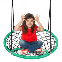 Load image into Gallery viewer, Net Hanging Swing Chair with Adjustable Hanging Ropes-Green

