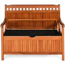 Load image into Gallery viewer, 42&quot; Storage Deck Box Solid Wood Seating Container
