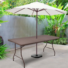 Load image into Gallery viewer, 6&#39; Portable Folding Rattan Table
