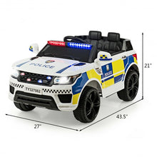 Load image into Gallery viewer, 12V Kids Electric Bluetooth Ride On Car with Remote Control-White
