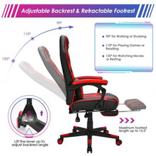 Load image into Gallery viewer, Computer Massage Gaming Recliner Chair with Footrest-Red
