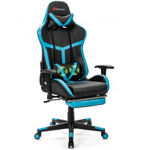 Load image into Gallery viewer, Reclining Racing Chair with Lumbar Support Footrest
