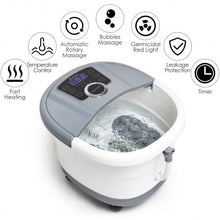 Load image into Gallery viewer, Portable Electric Foot Spa Bath Shiatsu Roller Motorized Massager-Gray
