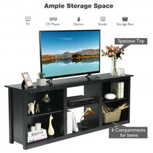 Load image into Gallery viewer, 2-Tier Entertainment Media Console TV Stand-Black
