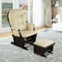 Load image into Gallery viewer, Baby Nursery Relax Rocker Rocking Chair Set-Beige
