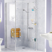 Load image into Gallery viewer, 3-Tier Stainless Steel Adjustable Corner Shower Storage Shelf
