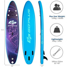 Load image into Gallery viewer, 11&#39; Inflatable Stand Up Paddle Board Surfboard with Bag Aluminum Paddle Pump-M
